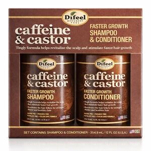 Difeel Caffeine & Castor Shampoo and Conditioner Set